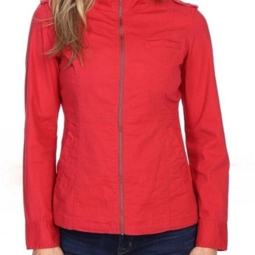 Prana Light Weight Mayve Military‎ Style Coat Size Large Comfy Outdoor Warm